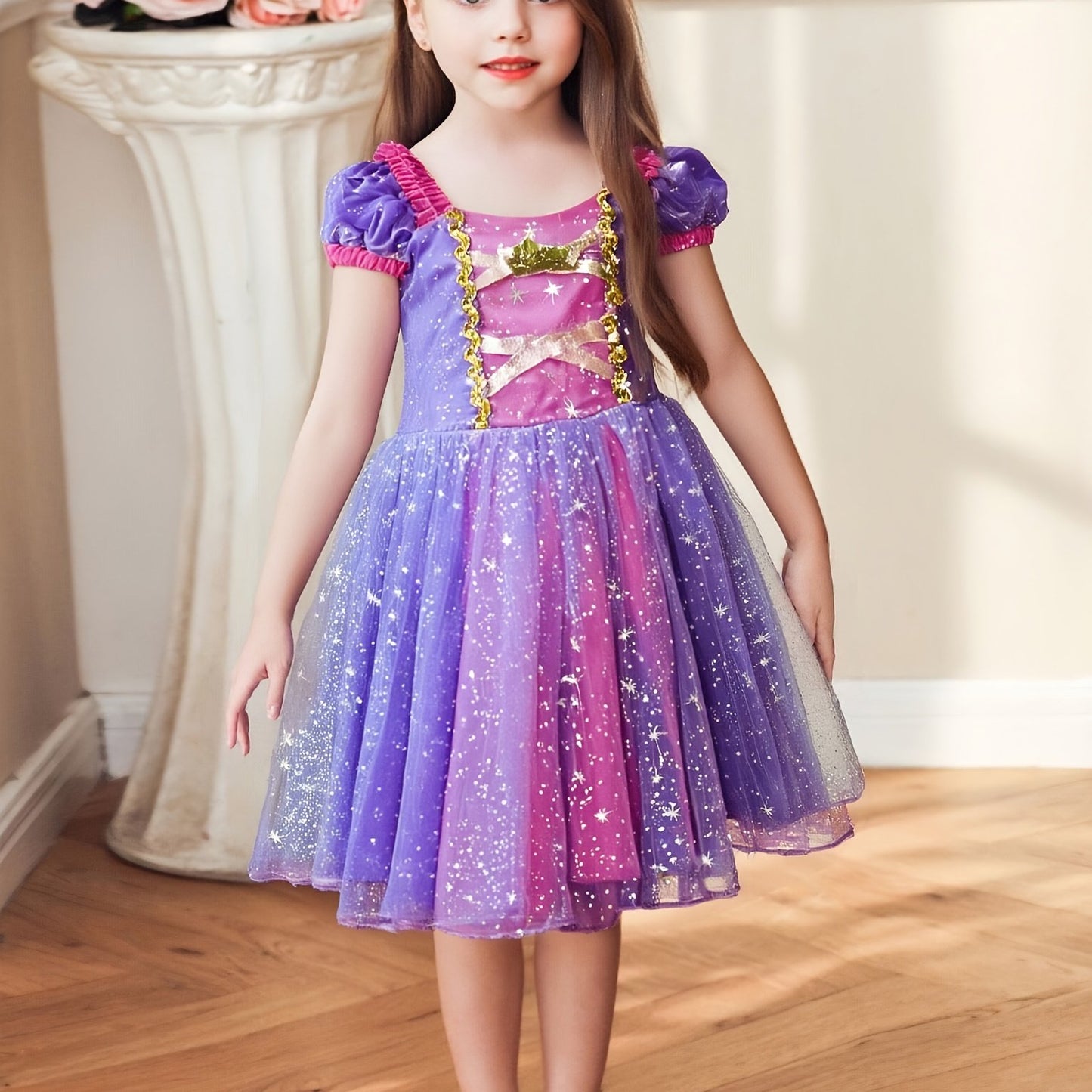 Paarse Prinsessenjurk voor Meisjes β Sprookjesachtig & Elegant