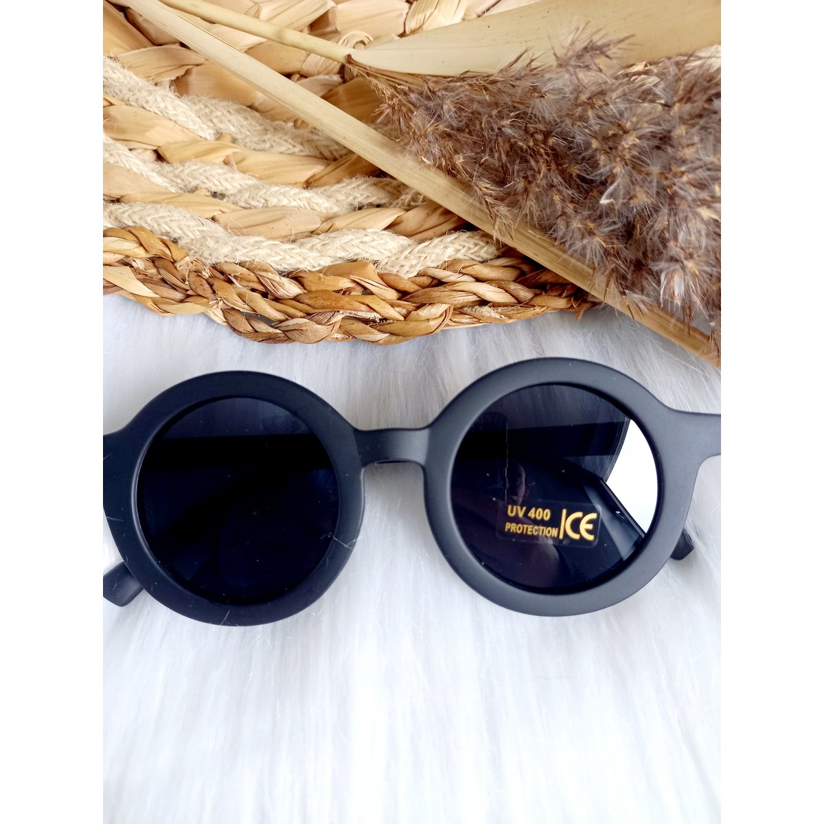 Zonnebril retro zwart kids | Kinderzonnebril