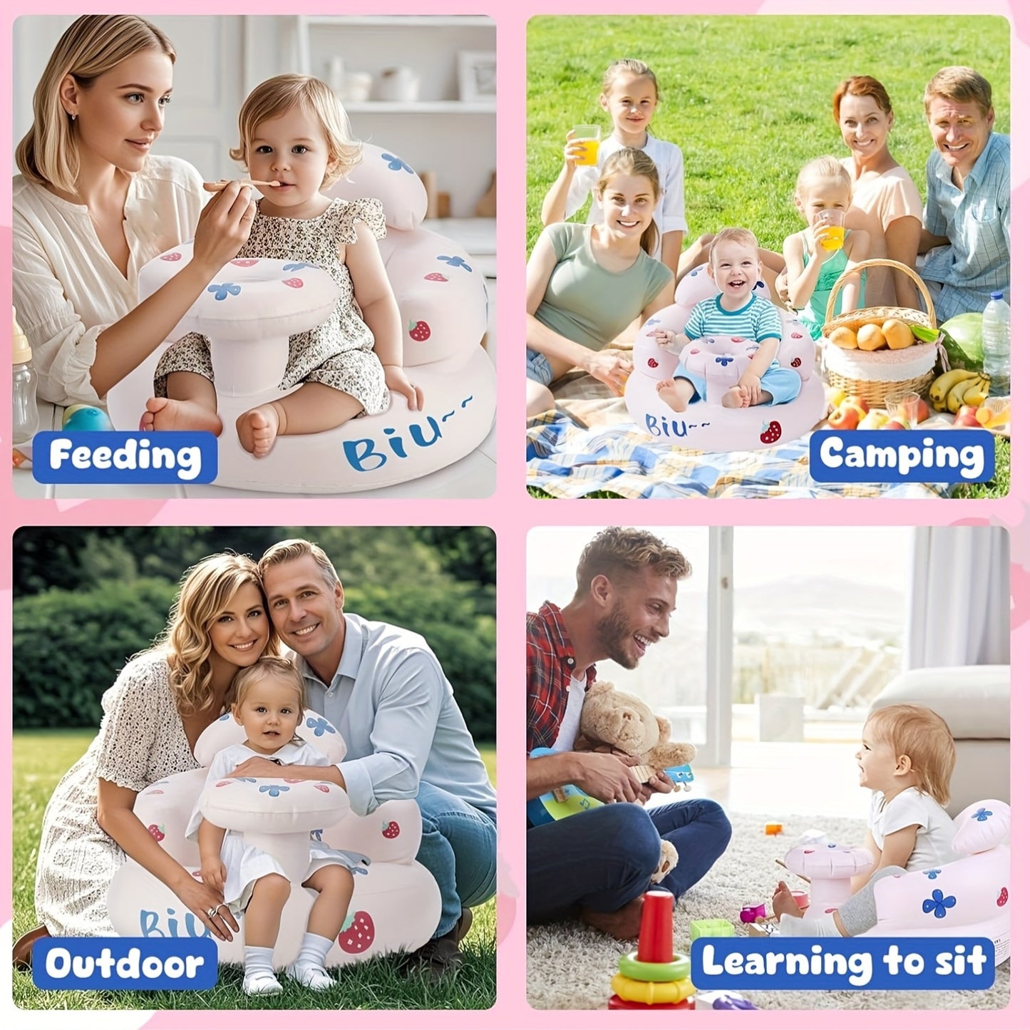 Baby Training stoel – Veilig & Comfortabel Opblaasbaar Zitje