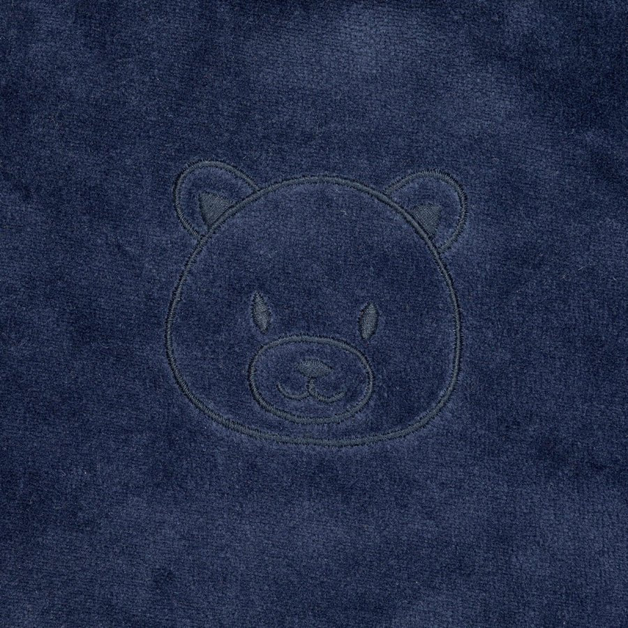 F&D Velours babypyjama | Patriottisch blauw