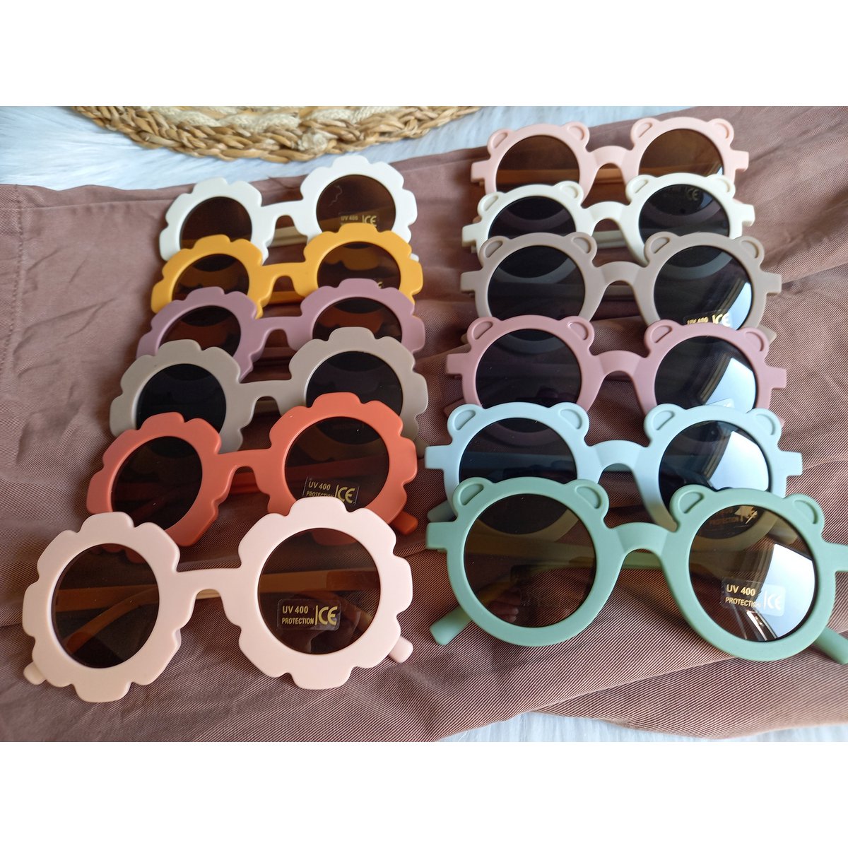 Kinderzonnebril Beer cream | zonnebril