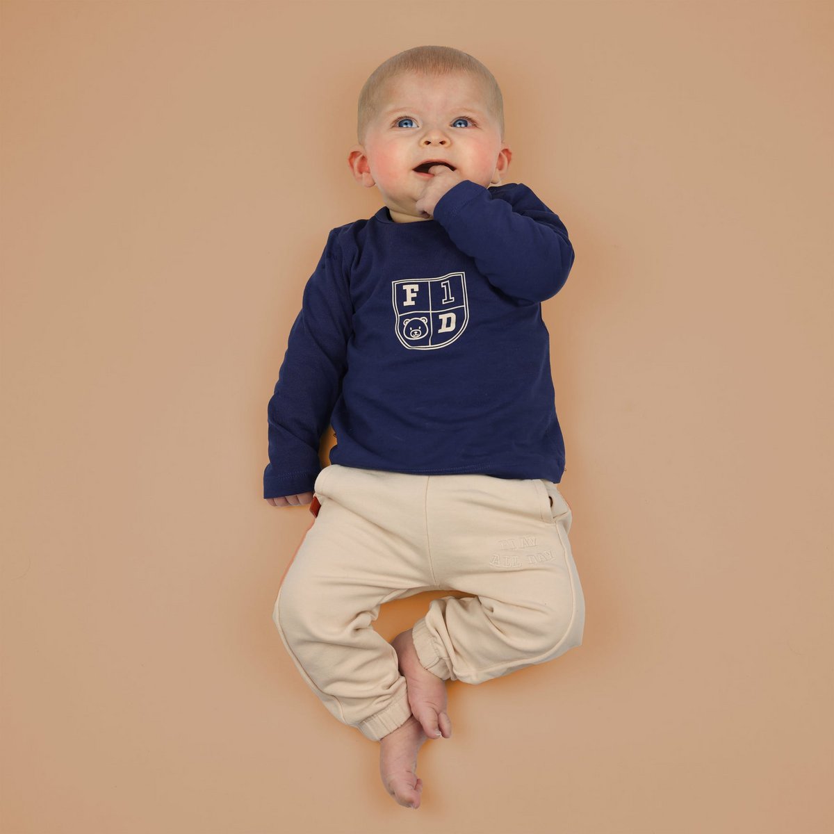 Baby Shirt Shield | Patriot blauw