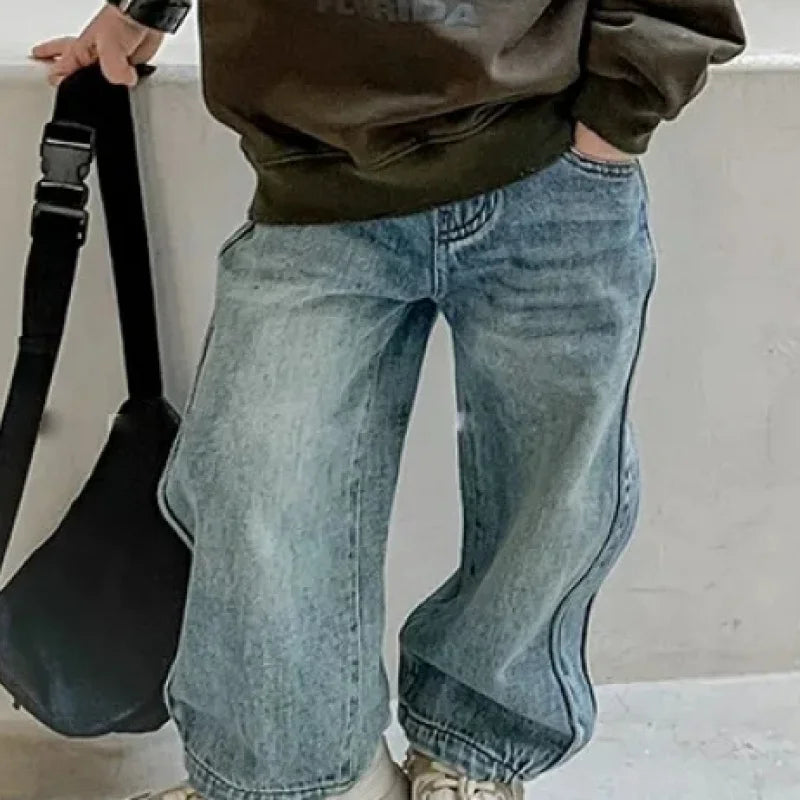 Denim Broek – Losse Rechte Jeans