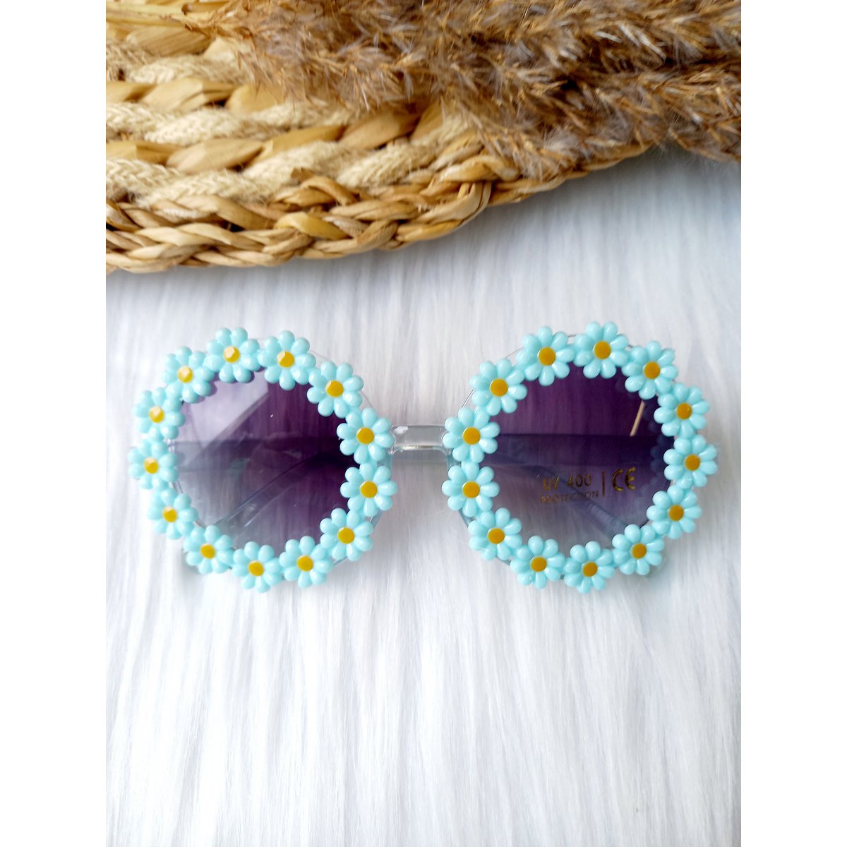 Kinderzonnebril Madelief licht blauw | zonnebril