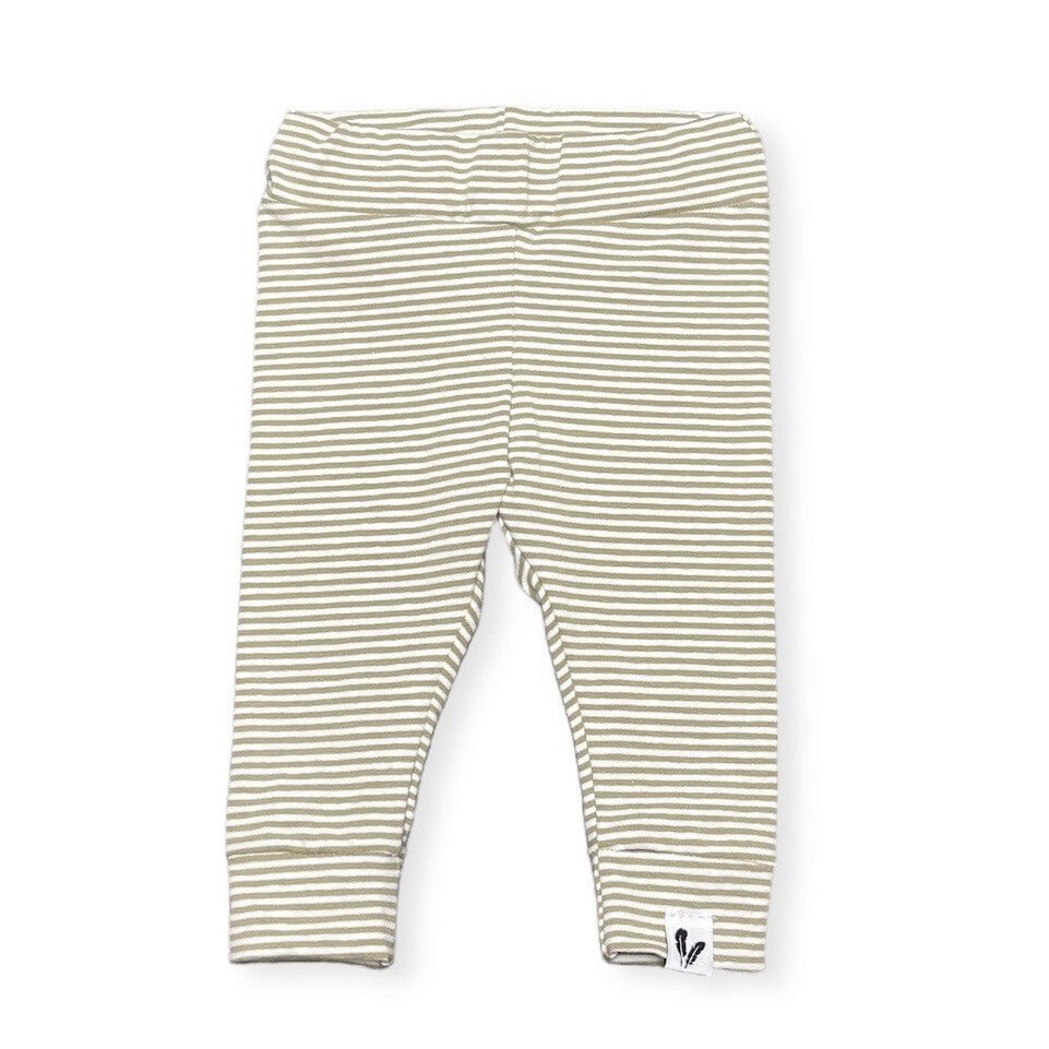 Newborn broekje small stripes sage