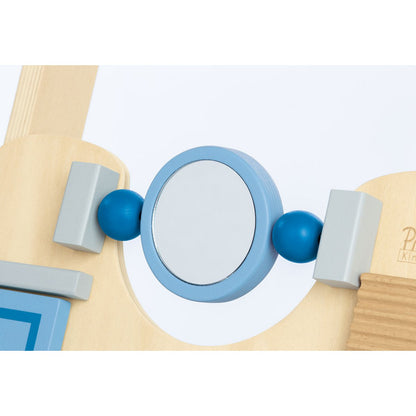 Pinolino Activity Walker “Titus” – Blauw | Houten Loopwagen met Remsysteem & Speelfuncties