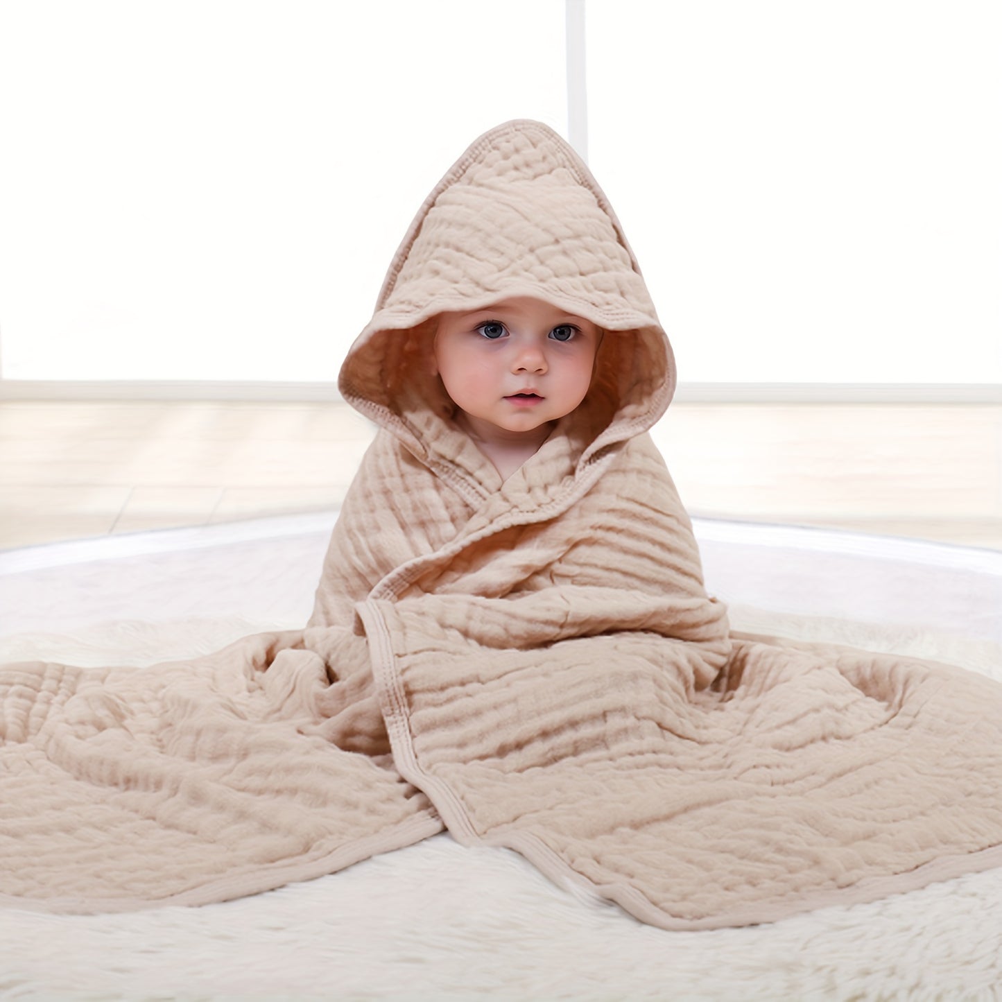 Babydoek met Capuchon – 100% Katoen, Extra Zacht & Ademend