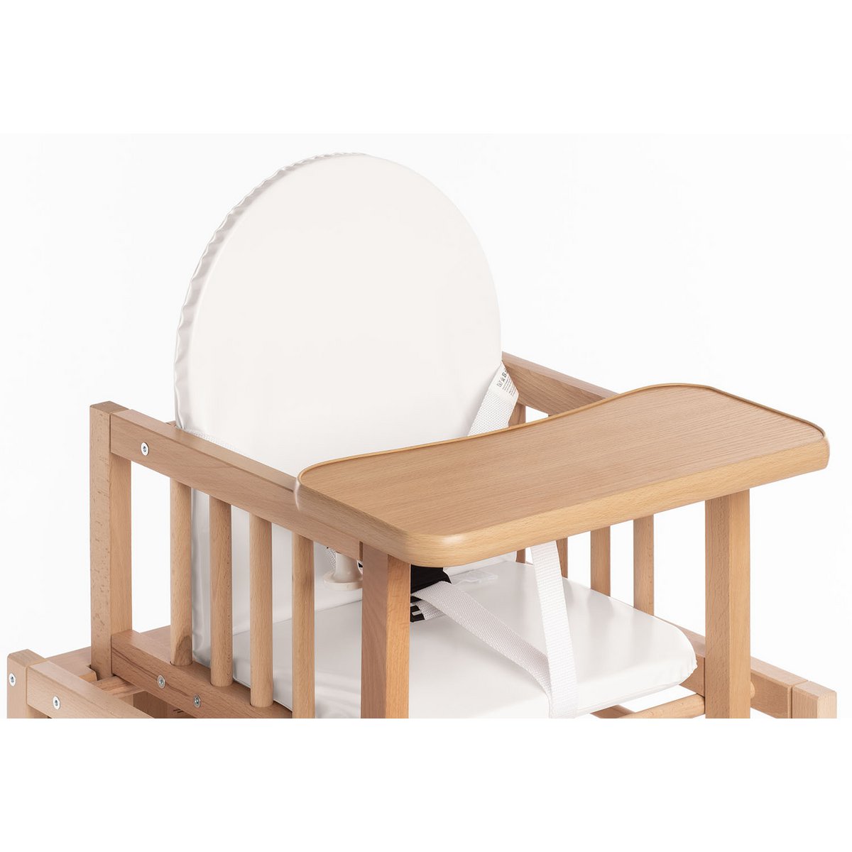 Kinderstoel Lene Combi – Beukenhout & Witte Bekleding | Pinolino®