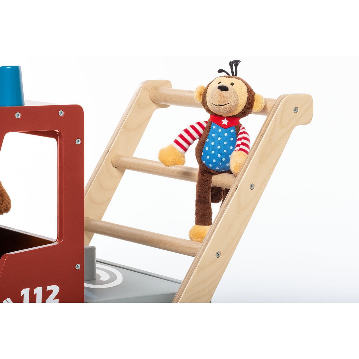 Baby Loopwagen – Brandweerauto “Fred” | Houten Walker met Remsysteem