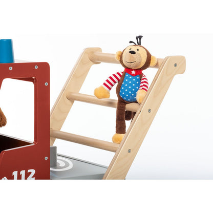 Baby Loopwagen – Brandweerauto “Fred” | Houten Walker met Remsysteem