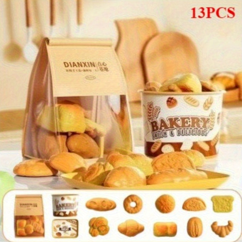 Realistische brood Speelset – 11/12/13 stuks | Duurzaam, Makkelijk Schoon te Maken