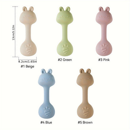 Zachte Rammelaar Konijntje – Veilig & Niet-Giftig | Sensory Speelgoed met Krasgeluid voor Baby’s