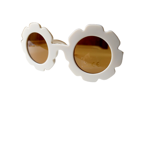 Zonnebril kids Bloem cream | Kinderzonnebril