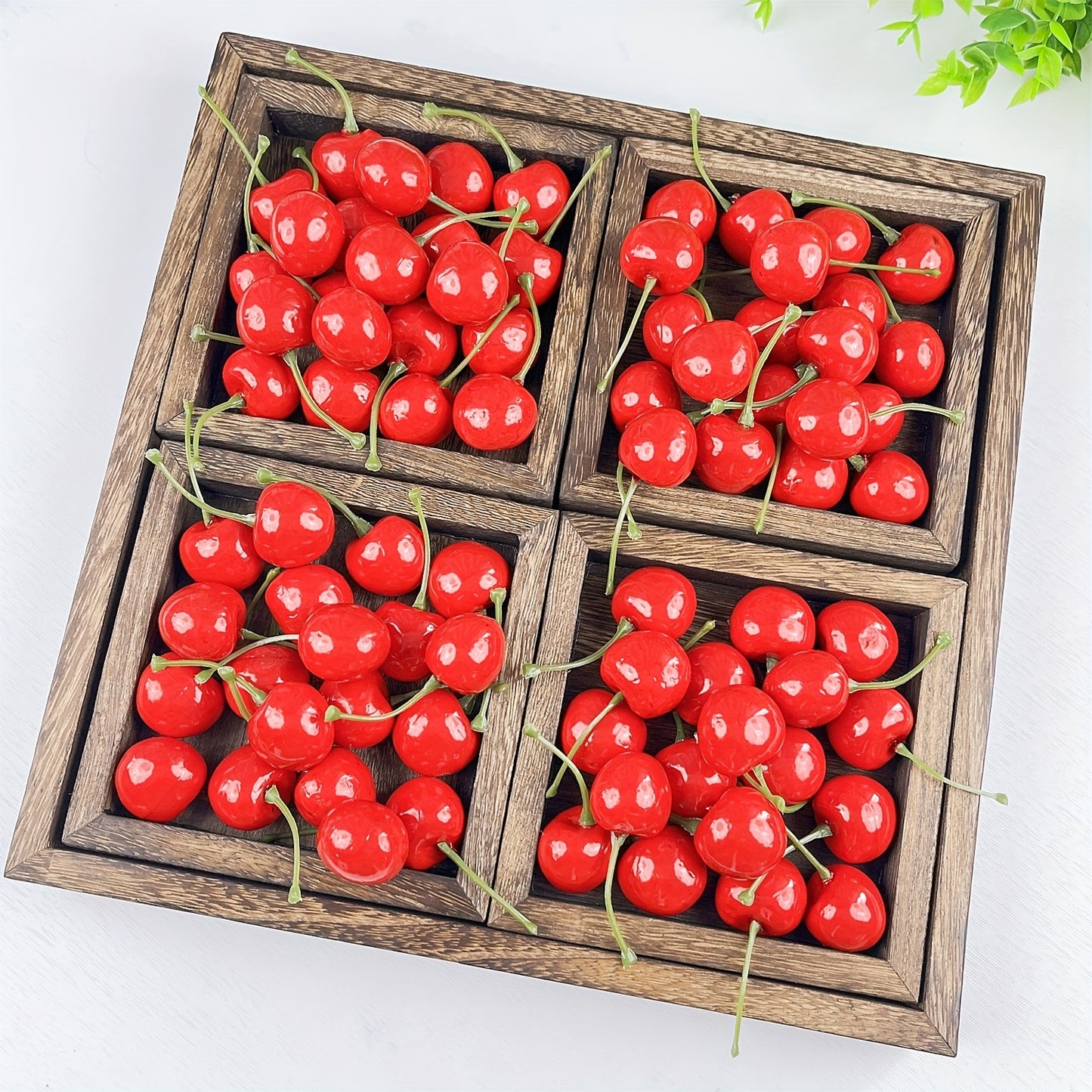 Decoratieve Kunstkersen – Set van 20 stuks