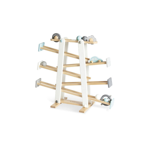 Pinolino Knikkerbaan “Kuno” – Houten Marble Run met Ballen & Auto | Vanaf 1,5 jaar