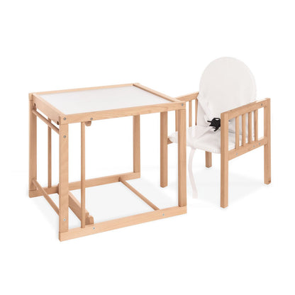 Kinderstoel Lene Combi – Beukenhout & Witte Bekleding | Pinolino®