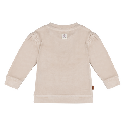Kids Velvet Sweater | Zilvergrijs