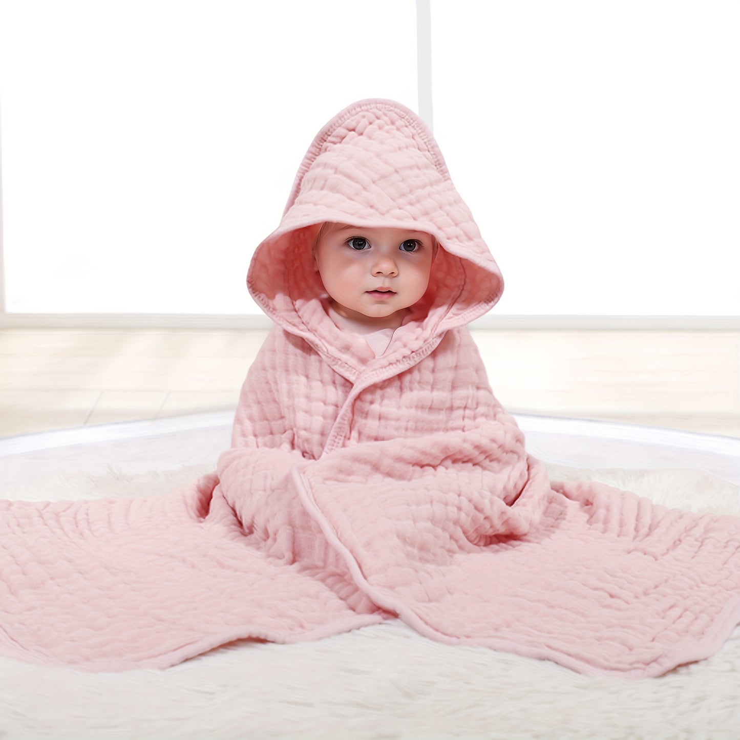Babydoek met Capuchon – 100% Katoen, Extra Zacht & Ademend