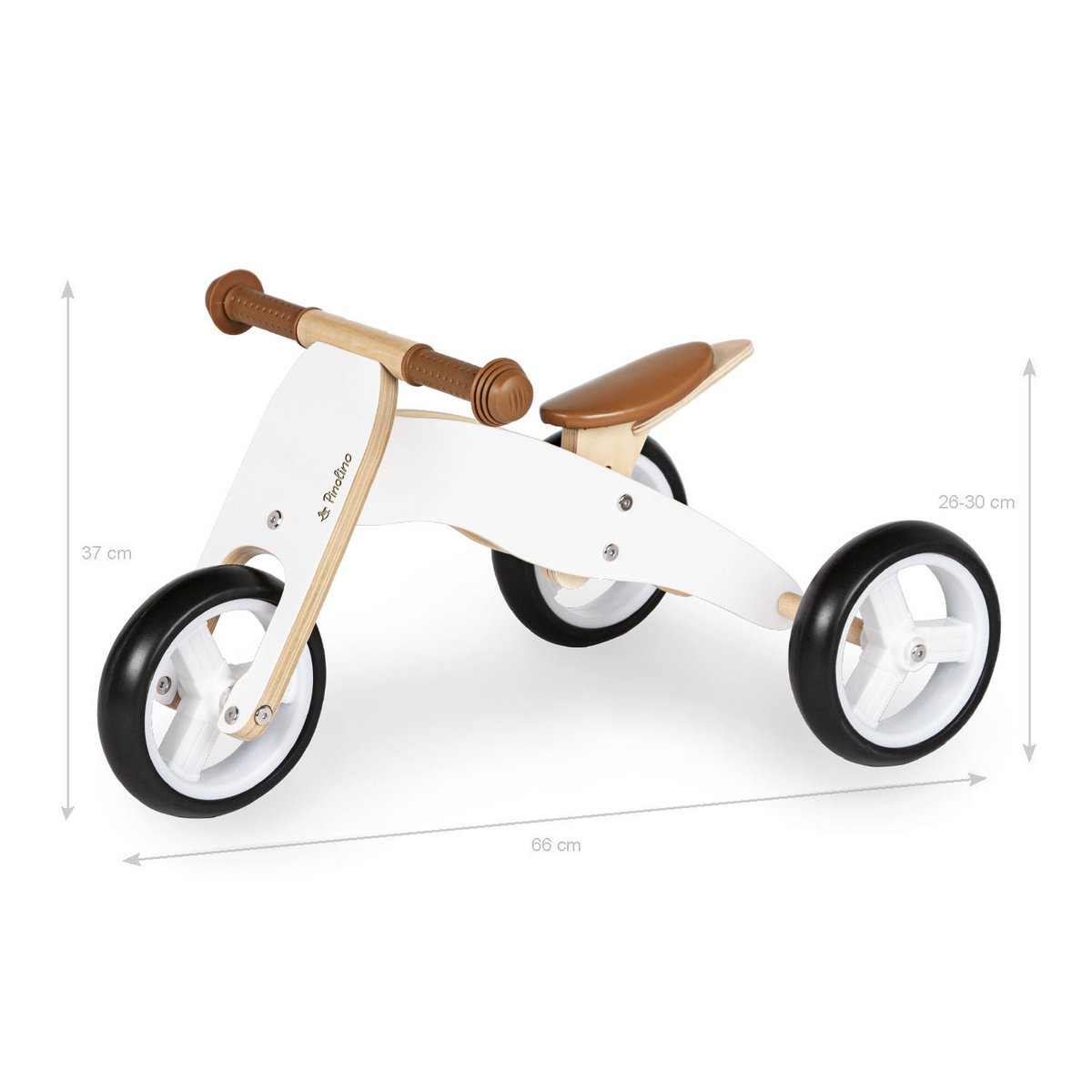 Mini Trike “Charlie” – 4-in-1 Loopfiets & Driewieler, Massief Berkenhout | Pinolino®