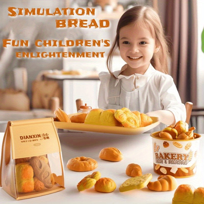 Realistische brood Speelset – 11/12/13 stuks | Duurzaam, Makkelijk Schoon te Maken