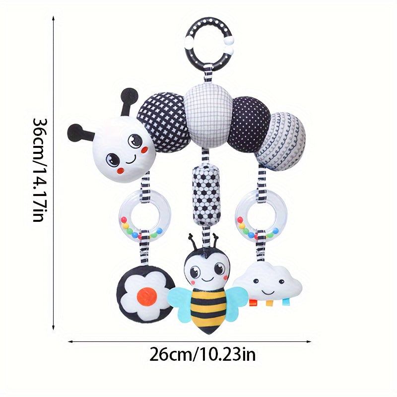 Zwart-Witte Baby Hangspeelgoed  , Kinderwagen & Bedhanger (0+ Maanden)