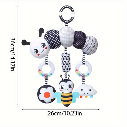 Zwart-Witte Baby Hangspeelgoed  , Kinderwagen & Bedhanger (0+ Maanden)