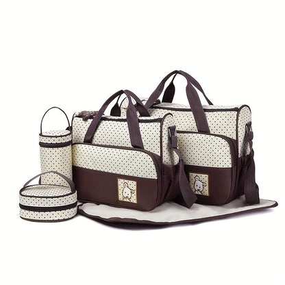 5-Delige Luiertas Set – Multifunctioneel & Ruim