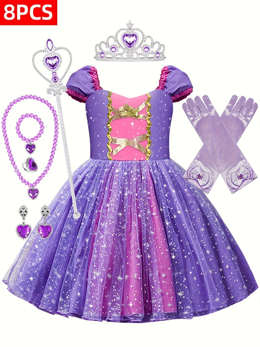 Paarse Prinsessenjurk voor Meisjes – Sprookjesachtig & Elegant