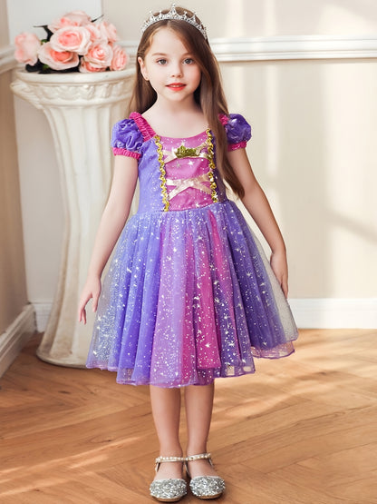 Paarse Prinsessenjurk voor Meisjes – Sprookjesachtig & Elegant