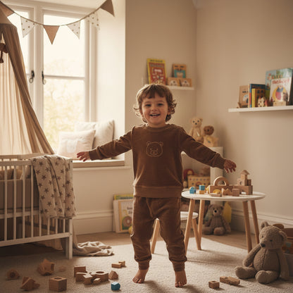 F&D Velours babypyjama | Bever bont