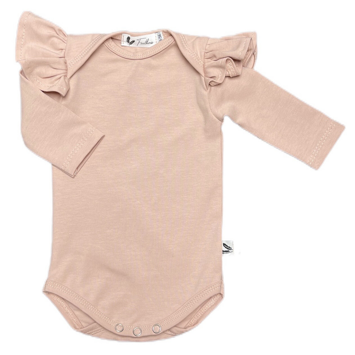 Rompertje Lange Mouw – Ruffle Crêpe | Feathers®