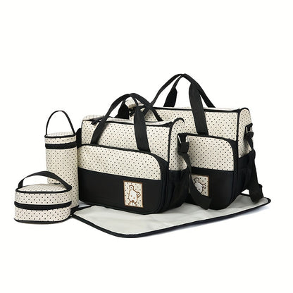 5-Delige Luiertas Set – Multifunctioneel & Ruim
