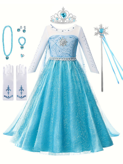 Prinsessenjurk met Cape – gaas & Kralendetails