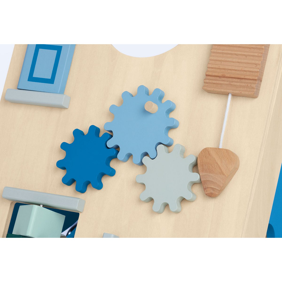 Pinolino Activity Walker “Titus” – Blauw | Houten Loopwagen met Remsysteem & Speelfuncties