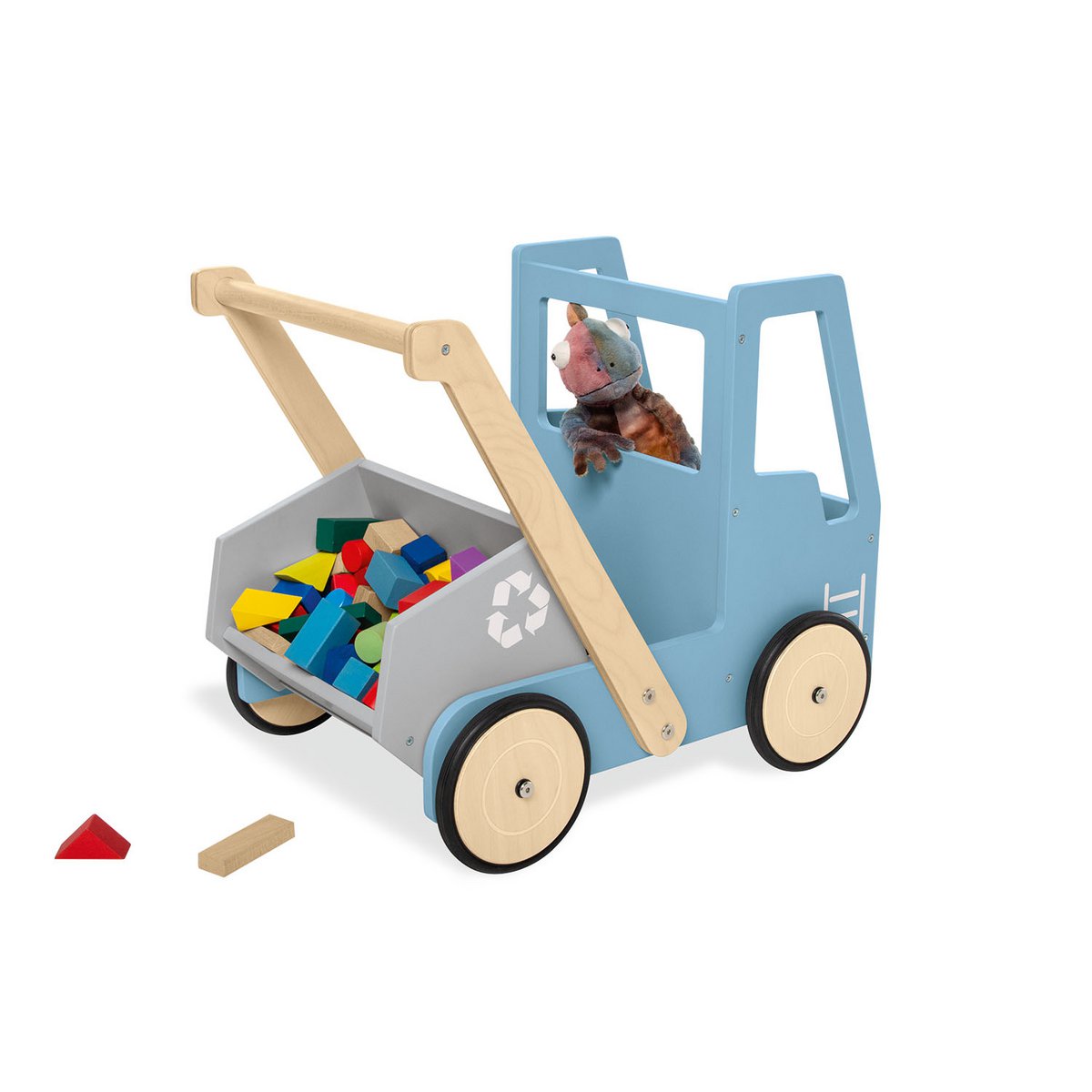 Baby Walker “Tipping Truck Fred” – Met Remsysteem & Kantelbak | Pinolino®