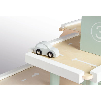 Pinolino Parkeergarage “Kurt” – Houten Speelgarage met 3 Verdiepingen, Lift & Accessoires | FSC®-gecertificeerd