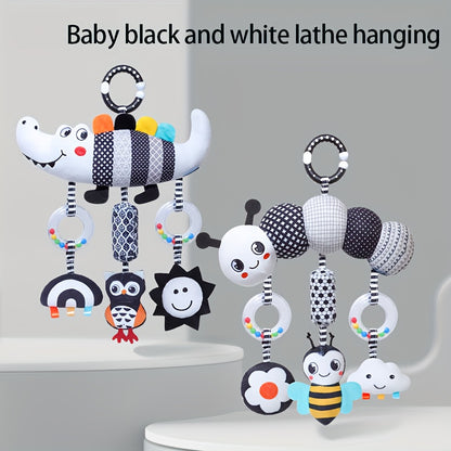 Zwart-Witte Baby Hangspeelgoed  , Kinderwagen & Bedhanger (0+ Maanden)