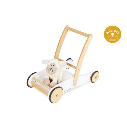 Pinolino Baby Walker “Uli” – Houten Loopwagen met Remsysteem | Wit