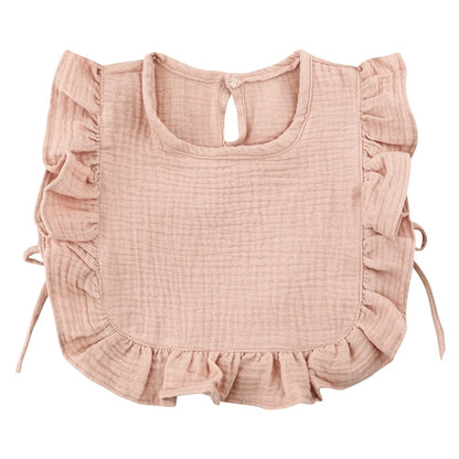 Baby Slabbetje – Katoen, Crêpe, Met Ruffles | Absorberend & Stijlvol