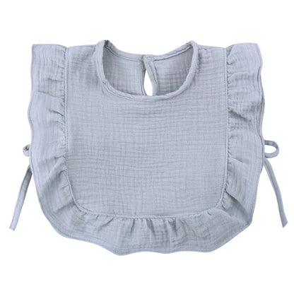 Baby Slabbetje – Katoen, Crêpe, Met Ruffles | Absorberend & Stijlvol