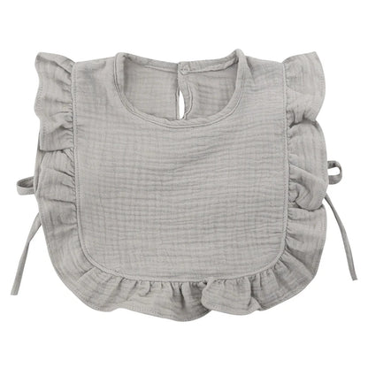 Baby Slabbetje – Katoen, Crêpe, Met Ruffles | Absorberend & Stijlvol