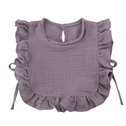 Baby Slabbetje – Katoen, Crêpe, Met Ruffles | Absorberend & Stijlvol