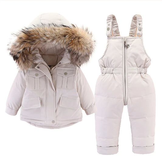 2-delige Winterset met Donsjas & Jumpsuit