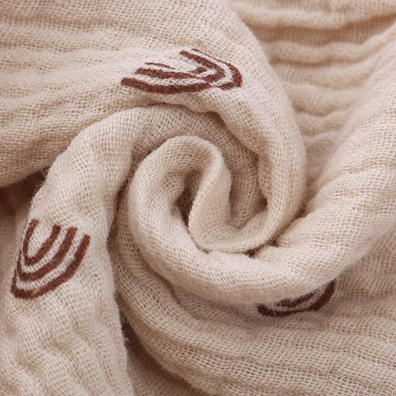 Baby Slabbetje – Katoen, Crêpe, Met Ruffles | Absorberend & Stijlvol