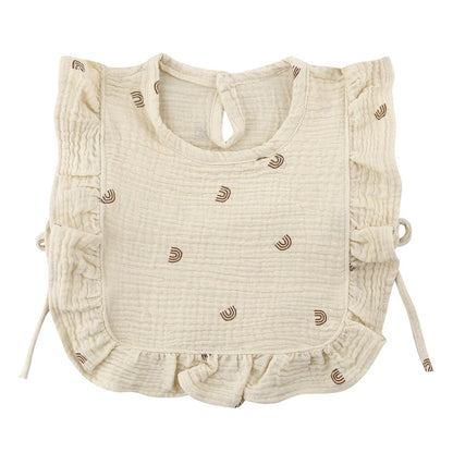 Baby Slabbetje – Katoen, Crêpe, Met Ruffles | Absorberend & Stijlvol