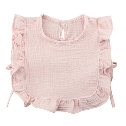 Baby Slabbetje – Katoen, Crêpe, Met Ruffles | Absorberend & Stijlvol