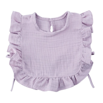 Baby Slabbetje – Katoen, Crêpe, Met Ruffles | Absorberend & Stijlvol