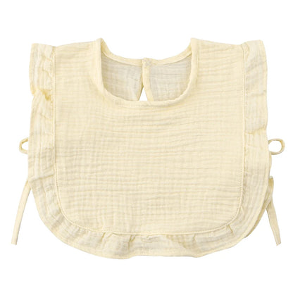 Baby Slabbetje – Katoen, Crêpe, Met Ruffles | Absorberend & Stijlvol