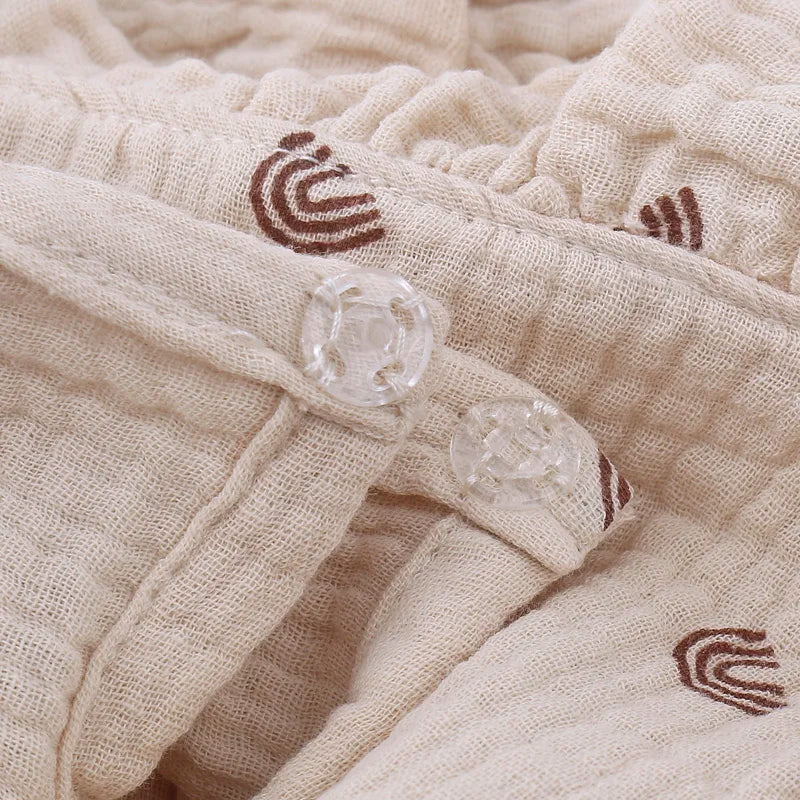 Baby Slabbetje – Katoen, Crêpe, Met Ruffles | Absorberend & Stijlvol