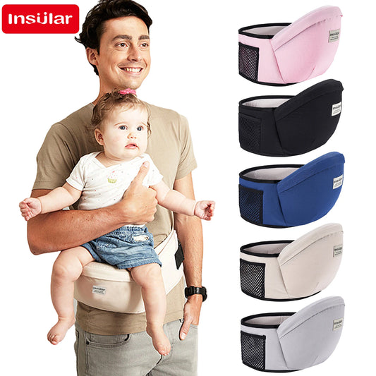 Ergonomische Baby Draagriem met Heupzitje ,Verstelbare Heupdrager & Rugsteun
